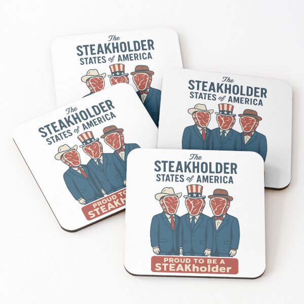 Item preview, The STEAKholders – Business Is Rarely This Juicyl | Funny 4th of July Shirt designed and sold by VeroChaos.