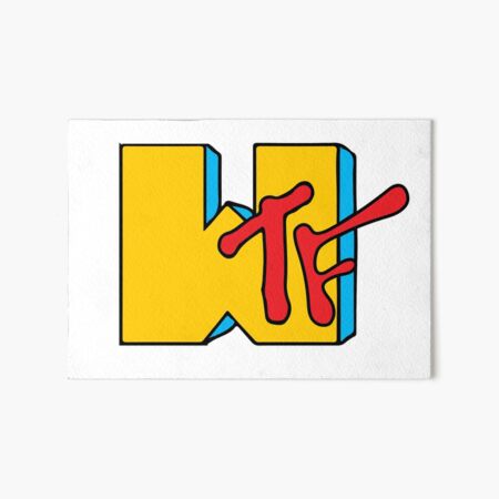 WTF MTV Art Board Print
