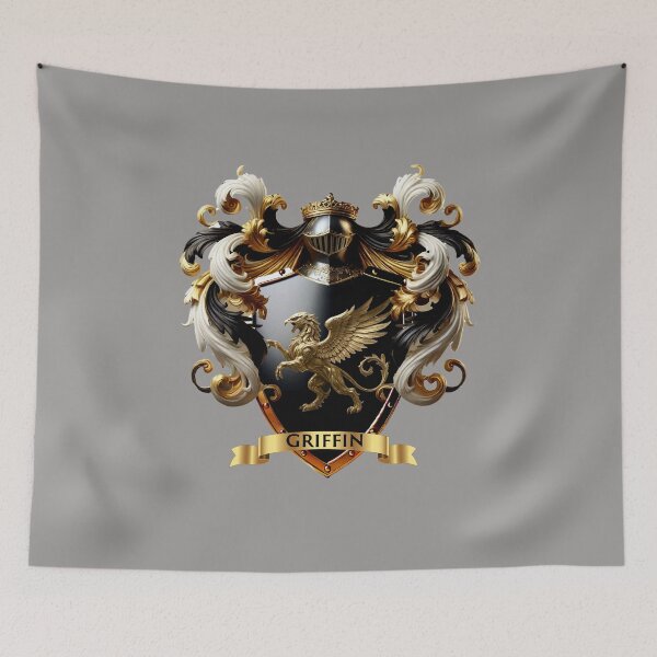 Item preview, Griffin Family Crest – Mythical Irish Heritage Shield designed and sold by Highlandkings.