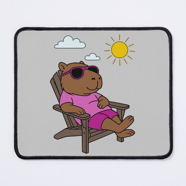 Item preview, Summer Chill Capybara - Plum Purple designed and sold by AngelMiette.
