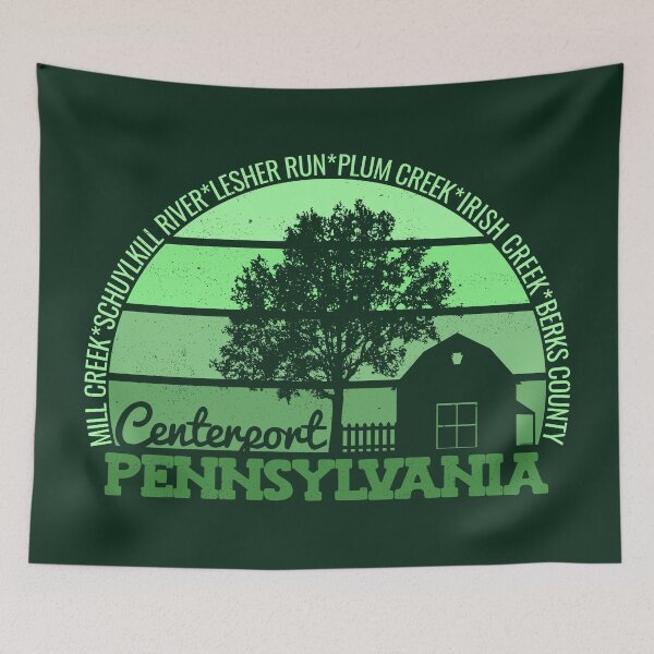 Item preview, Centerport Pennsylvania Sunset Retro Vintage Local Pride Logo designed and sold by CRHPOD20.