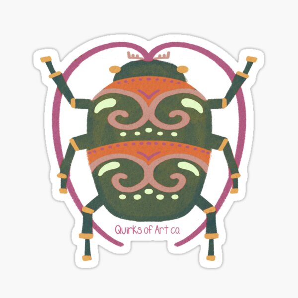 Item preview, Bold and Beautiful Beetles designed and sold by Quirks of Art Co..