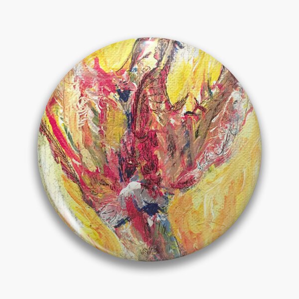 Item preview, Flame-feathered Firebird: Acrylic Painting designed and sold by openeyeddreams.