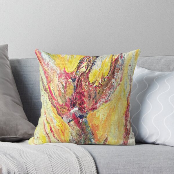 Item preview, Flame-feathered Firebird: Acrylic Painting designed and sold by openeyeddreams.