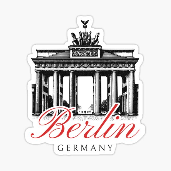 Artikel-Vorschau von Berlin, das Brandenburger Tor Wahrzeichen Reise Souvenir Sightseeing, designt und verkauft von ElsonsCreations.