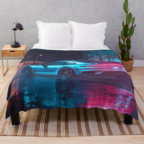 Artikelvorschau, Porsche 911 Turbo Neon Rain – Urbanes Nachtauto entworfen und verkauft von KyzArt01.