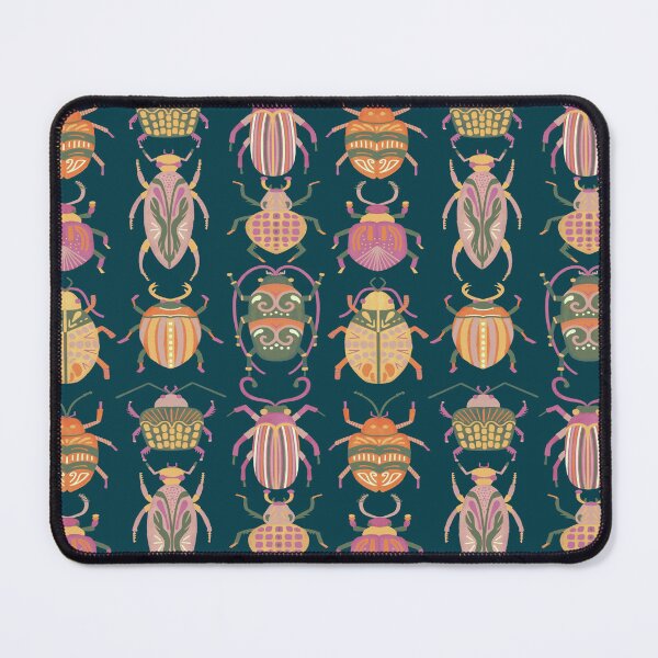 Item preview, Bold and Beautiful Beetles (dark) designed and sold by Quirks of Art Co..