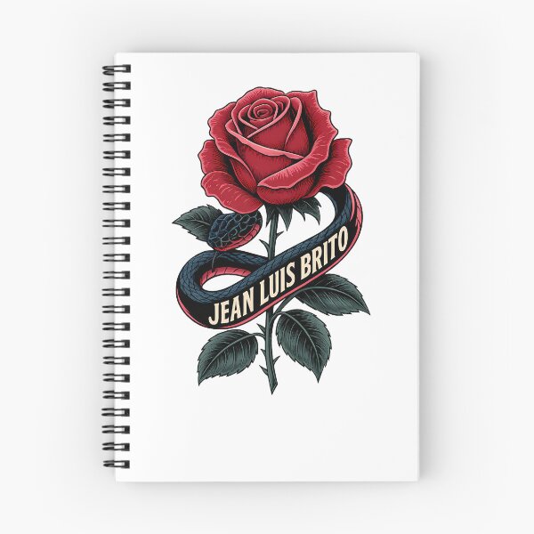 Item preview, Bold Snake Wrapped Rose – Tattoo-Style Jean Luis Brito Art designed and sold by ATLAS PARIS PRO.