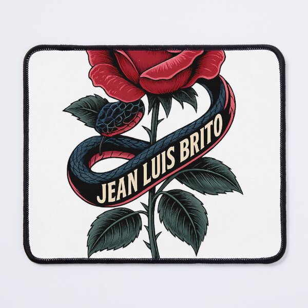 Item preview, Bold Snake Wrapped Rose – Tattoo-Style Jean Luis Brito Art designed and sold by ATLAS PARIS PRO.