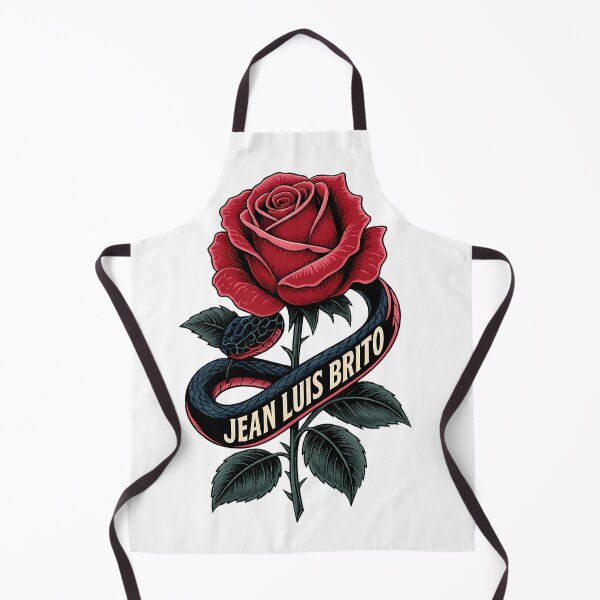 Item preview, Bold Snake Wrapped Rose – Tattoo-Style Jean Luis Brito Art designed and sold by ATLAS PARIS PRO.