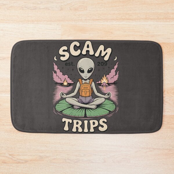 Item preview, Psychedelic Meditating Alien – Retro Space Art designed and sold by ATLAS PARIS PRO.
