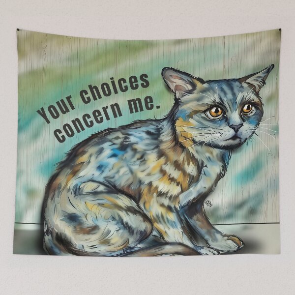 Item preview, Your Choices Concern Me – Judgy Cat Art designed and sold by gleefulme.