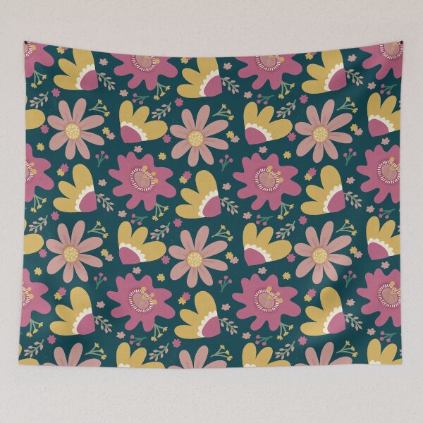Item preview, Bold Blooms (Dark) designed and sold by Quirks of Art Co..
