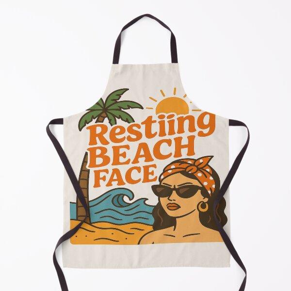 Item preview, Resting Beach Face – Funny Summer Pun Typography Design designed and sold by ArtsyEcho.