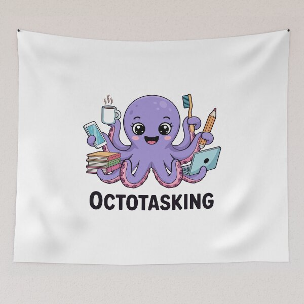 Item preview, Octotasking Creature in Multitask Mode designed and sold by HandicraftArt.