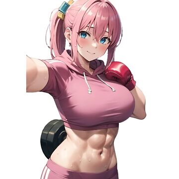 Aperçu de l'œuvre Fan art d'Hitori Gotō | Illustration de fille animée de style Buff de Yothin Empire Studio
