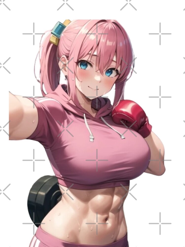Aperçu 5 sur 5. T-shirt graphique avec l'œuvre Fan art d'Hitori Gotō | Illustration de fille animée de style Buff créée et vendue par yothintankam.