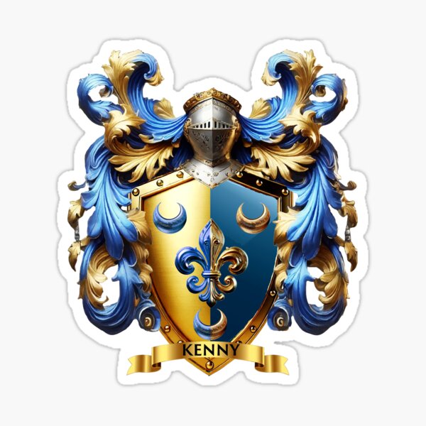 Aperçu de l'œuvre Blason de la famille Kenny – Armoiries royales irlandaises créée et vendue par Highlandkings.