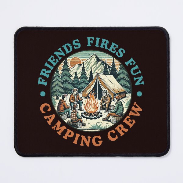 Item preview, Friends Fire Fun Camping Crew Sign designed and sold by karyalangit.