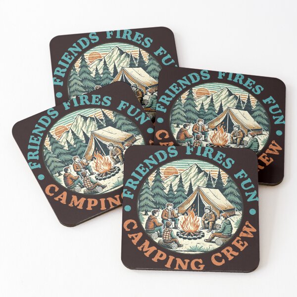 Item preview, Friends Fire Fun Camping Crew Sign designed and sold by karyalangit.
