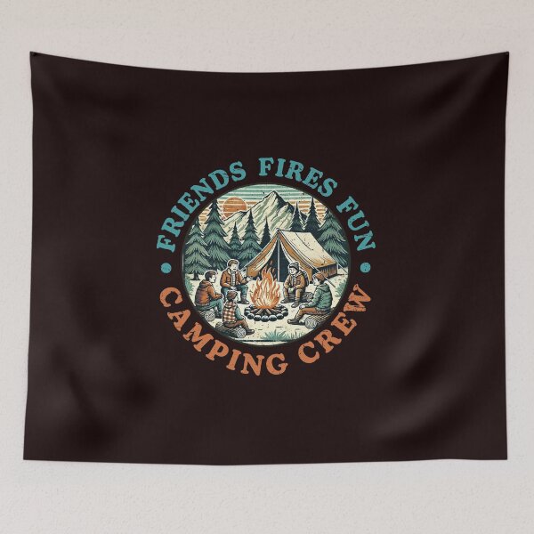 Item preview, Friends Fire Fun Camping Crew Sign designed and sold by karyalangit.