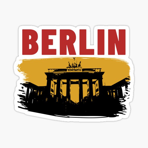 Artikel-Vorschau von Berlin-Deutschland, Brandenburger Tor, Reisesouvenir, Stadtlogo, designt und verkauft von ElsonsCreations.