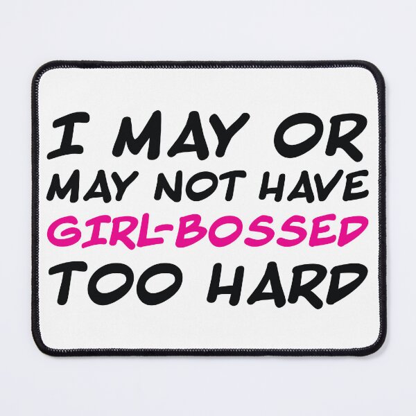Item preview, Girlbossed Too Hard (pink) designed and sold by ItsCalledColor.