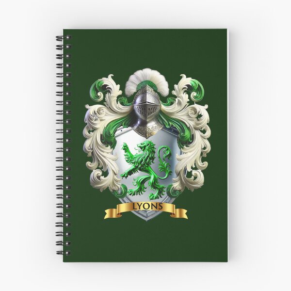 Item preview, Lyons Family Crest – Irish Coat of Arms with Green Lion designed and sold by Highlandkings.