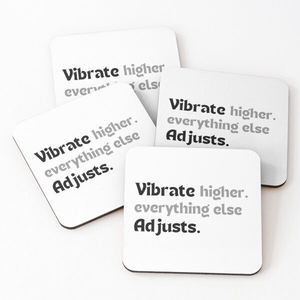 Item preview, Spiritual Growth Quote – Vibrate Higher. Everything Else Adjusts. (Minimalist Design, Positive Energy Gift) designed and sold by MakeMyDaze.