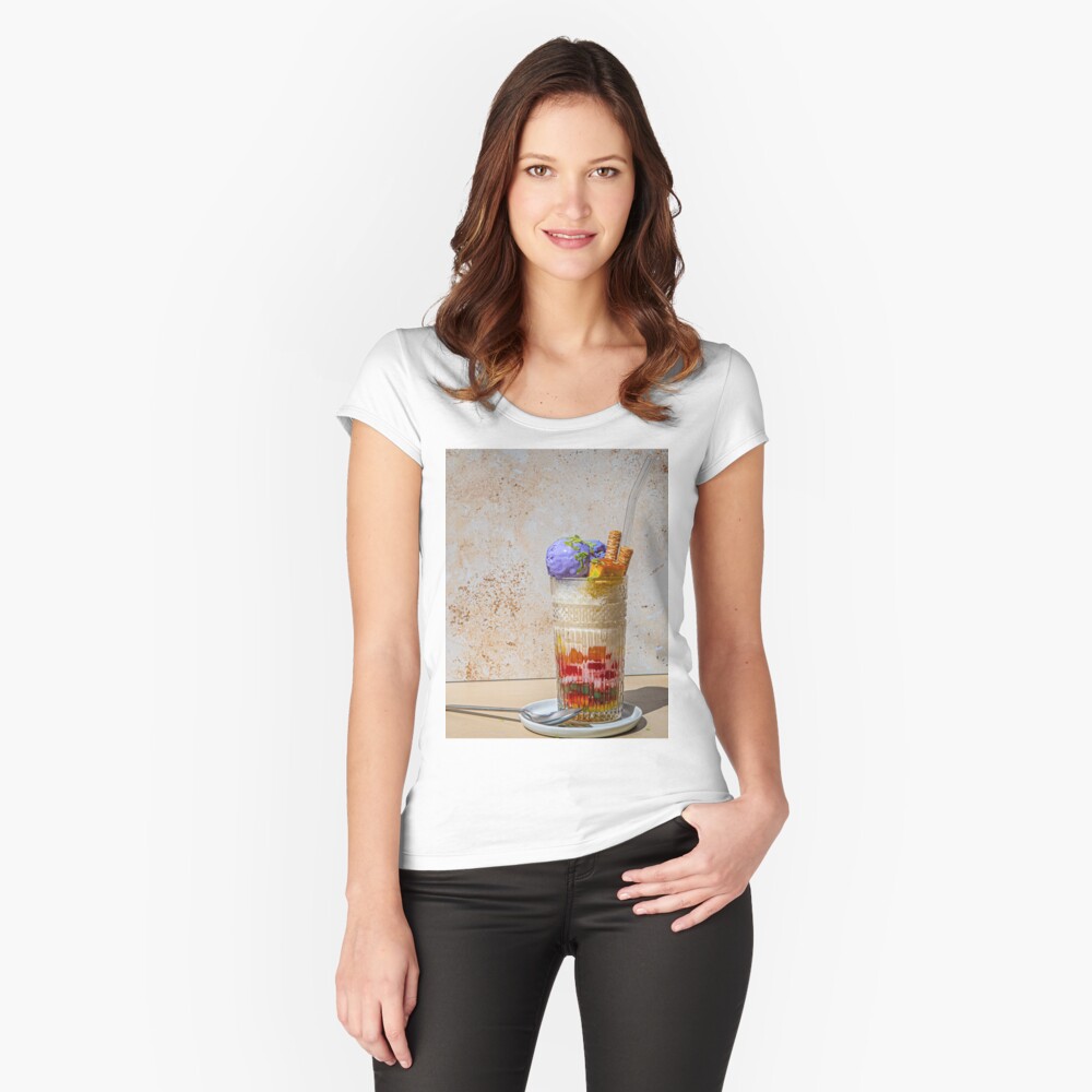 Item preview, Fitted Scoop T-Shirt designed and sold by rezela.