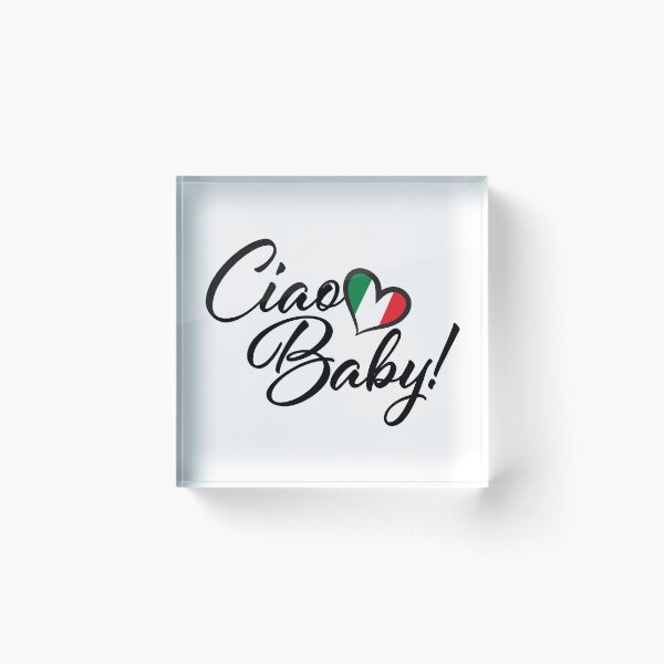 Item preview, Ciao Baby Italian Flag Heart designed and sold by Freshinkshop.