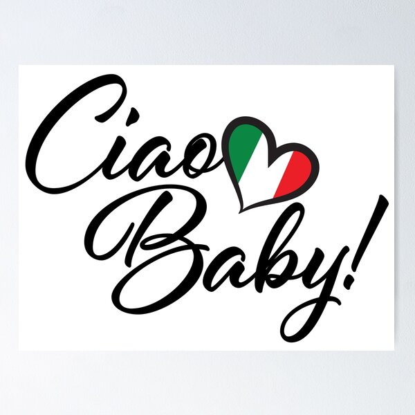 Item preview, Ciao Baby Italian Flag Heart designed and sold by Freshinkshop.