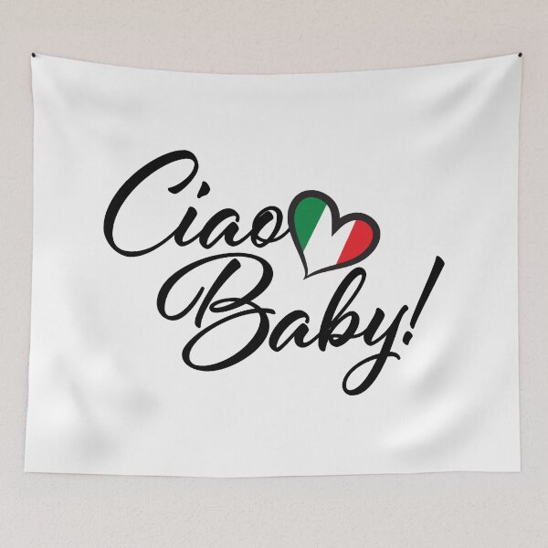 Item preview, Ciao Baby Italian Flag Heart designed and sold by Freshinkshop.