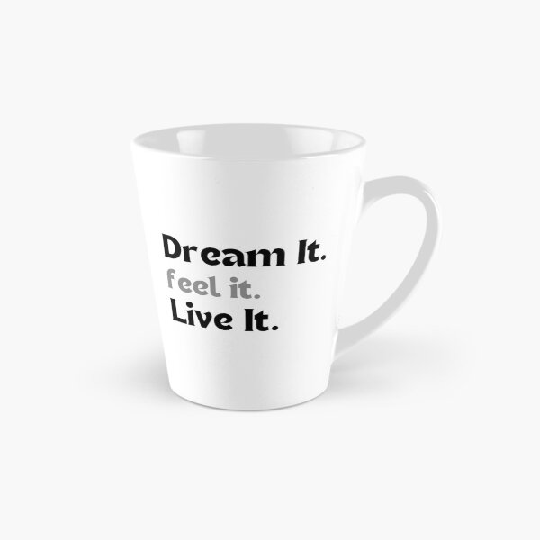 Item preview, Motivational Manifestation Quote – Dream It. Feel It. Live It. (Minimalist Design, Positive Energy Gift) designed and sold by MakeMyDaze.