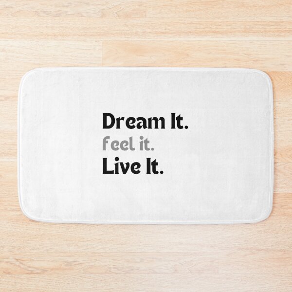 Item preview, Motivational Manifestation Quote – Dream It. Feel It. Live It. (Minimalist Design, Positive Energy Gift) designed and sold by MakeMyDaze.