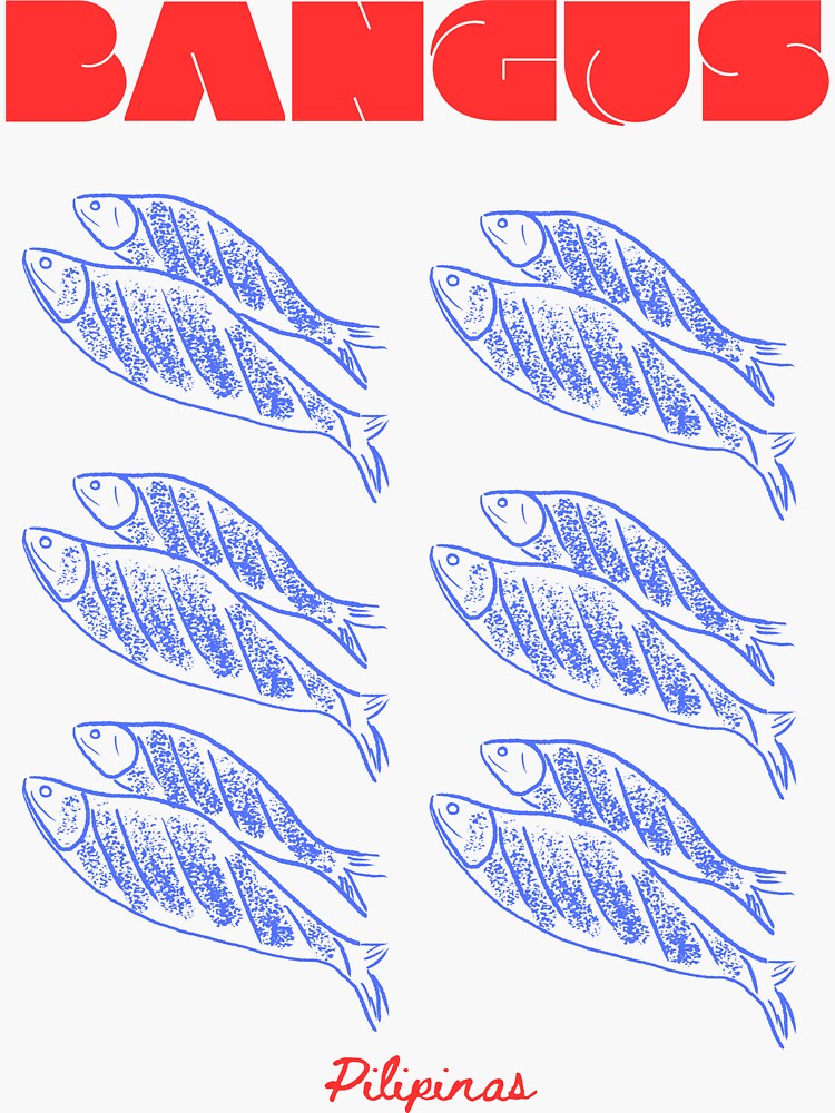 Thumbnail 3 of 3, Sticker, Bangus 3 designed and sold by rezela.