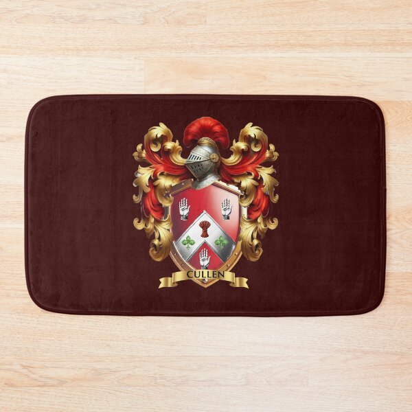 Item preview, Cullen Family Crest – Irish Coat of Arms with Red and Silver Design designed and sold by Highlandkings.