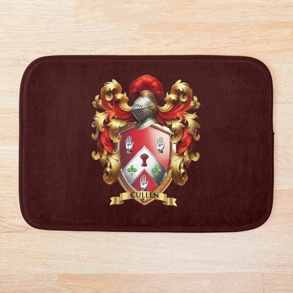 Item preview, Cullen Family Crest – Irish Coat of Arms with Red and Silver Design designed and sold by Highlandkings.