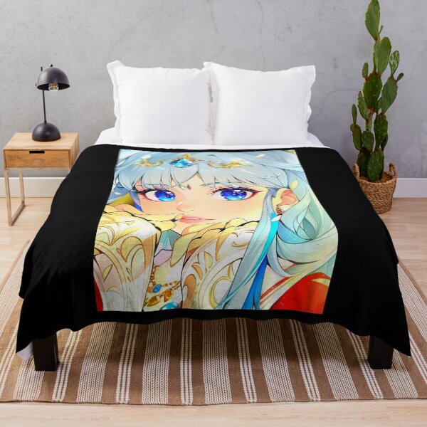 Item preview, Anime girl face with blue eyes and blue hair with diamond. designed and sold by Giulivo Store Graphic.