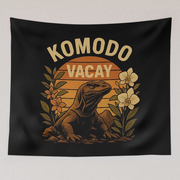 Item preview, Komodo Vacay Sunset Vibes designed and sold by Place-Heritages.