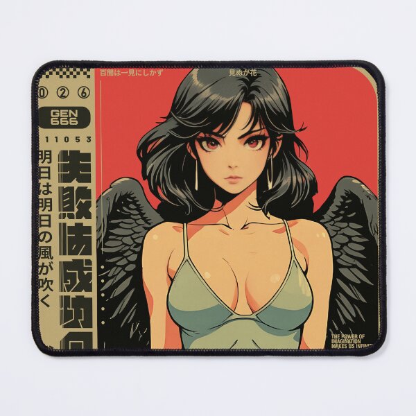 Item preview, Female angel with black hair designed and sold by BOZGO.