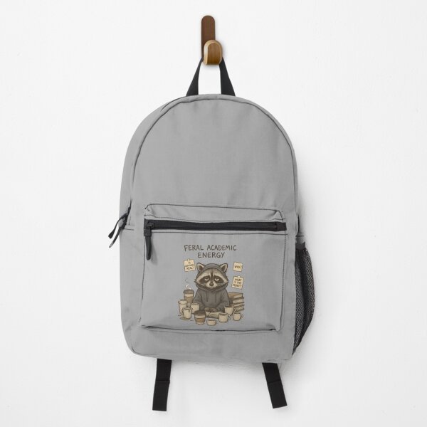 Item preview, Feral Academic Energy – Sleepy Raccoon in Study Mode designed and sold by Ashidre.