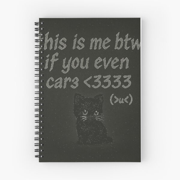 Item preview, "This Is Me BTW" Black Cat – Y2K Alt Core Aesthetic designed and sold by XIIIZEK.