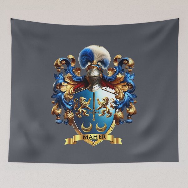 Item preview, Maher Family Crest – Bold Irish Coat of Arms Design designed and sold by Highlandkings.