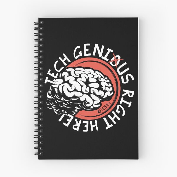 Item preview, Tech Genius Right Here – Funny AV, Worship, and Tech Arts Brain Design designed and sold by MrTechies.