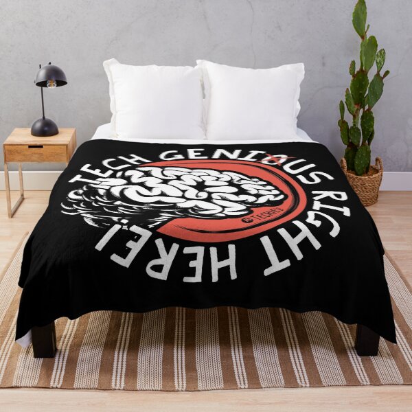 Item preview, Tech Genius Right Here – Funny AV, Worship, and Tech Arts Brain Design designed and sold by MrTechies.