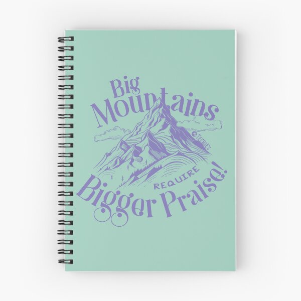 Item preview, Big Mountains Require Bigger Praise – Worship Faith and Encouragement Design designed and sold by MrTechies.