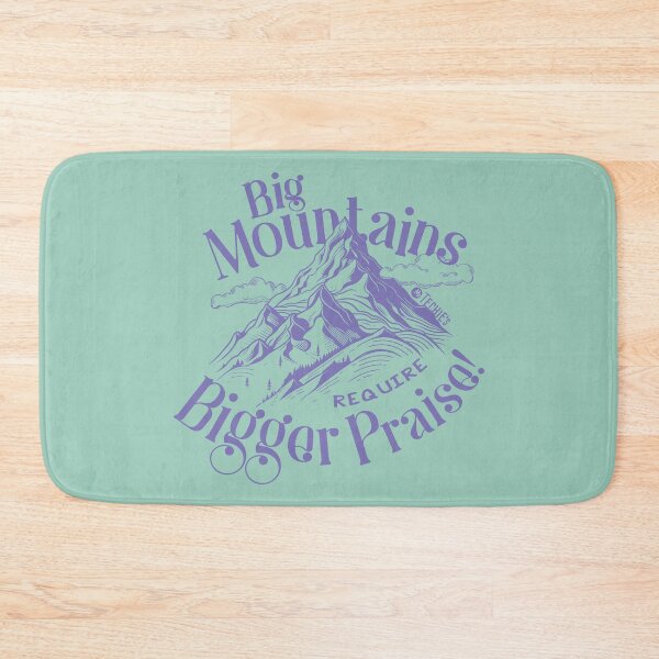 Item preview, Big Mountains Require Bigger Praise – Worship Faith and Encouragement Design designed and sold by MrTechies.