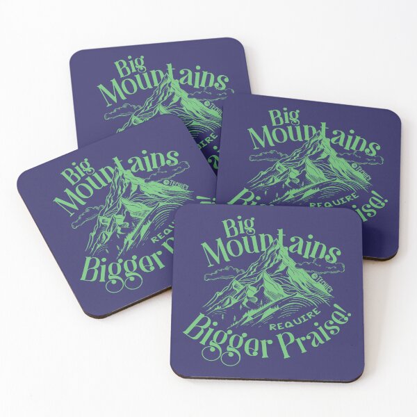 Item preview, Big Mountains Require Bigger Praise – Worship Faith and Encouragement Design designed and sold by MrTechies.