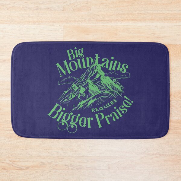 Item preview, Big Mountains Require Bigger Praise – Worship Faith and Encouragement Design designed and sold by MrTechies.